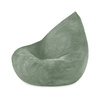MISIOO Fotel worek Sako dla dzieci, zielony, sztruks premium, rozmiar S (85x80x75)
