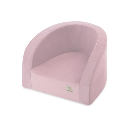 MISIOO Fotel, różowy, velvet