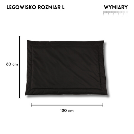 Matratze Bett Wasserdicht Schwarz 120x80cm