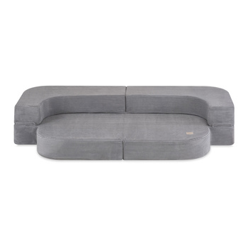 MISIOO Sofa Bed Foldie, szary sztruks premium