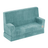 MISIOO Foldie Sofa mit Armlehnen, Premium Cord blau
