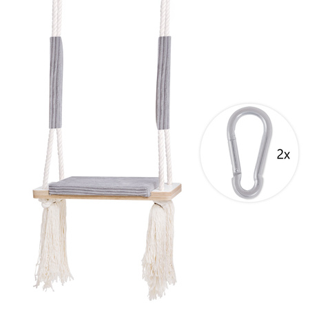 Misioo Room swing, flat, gray, premium corduroy