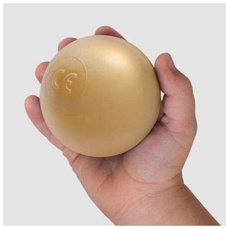 MISIOO Bälle für das Bällebad, 6 cm, 200er Set: Perle, Gold, Hellrosa