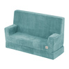 MISIOO Foldie Sofa mit Armlehnen, Premium Cord blau