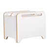 MISIOO Toy box, oragnizer, white, Wooden Play