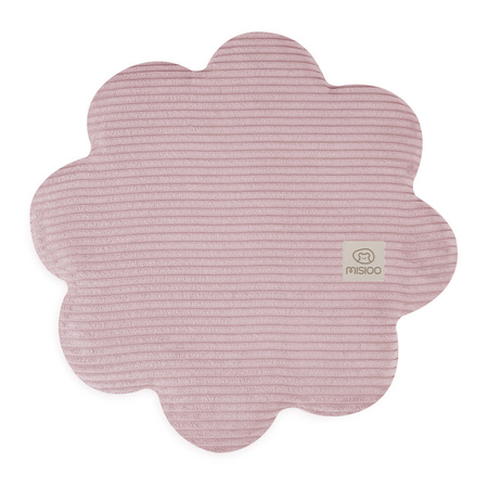 MISIOO Blumen Sitzsack, 54x25 cm, hellrosa, Premium-Cord