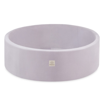 MISIOO Kinder-Trockenbecken, 90x30 cm, Hellgrau, Samt