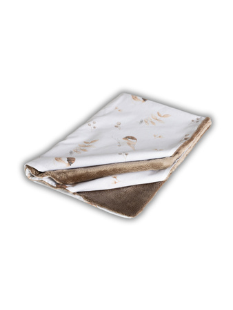 LAMA LOVE Kocyk dla niemowląt, 65x100, Wróbelki