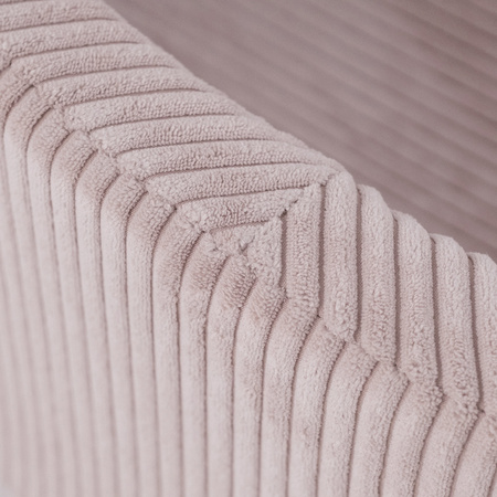 MISIOO Suchy basen, 90x30 cm, okrągły, jasny róż, sztruks premium