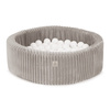 MISIOO Trockenbecken, 90x30 cm, rund, beige, Puffy Lamell