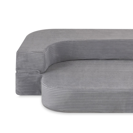 MISIOO Sofa Bed Foldie, szary sztruks premium