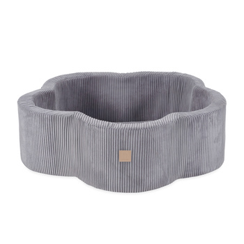MISIOO Dry flower pool, 95x30, gray, premium corduroy, Floral Fun Zone