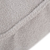 MISIOO Sitzsack, 60x60 cm, Bodenkissen, graues Lammfell