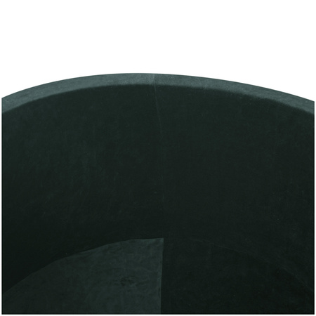 MISIOO Trockenbecken, 90x40 cm, rund, flaschengrün, Samt, Samt