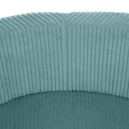 MISIOO Bällebad, blau, rund, Premium-Cord, 90x30, 200 Bälle: pearl, pearl mint, silber