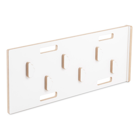 MISIOO Bujak Small Rocker 4 w 1  + ścianka wspinaczkowa/zjeżdżalnia + poduszka (Ciemny szary Velvet), biały Wooden Play