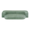 MISIOO Sofa Bed Foldie, zielony sztruks premium