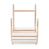 MISIOO Babywippe mit Sitzbank, weiß, Wooden Play