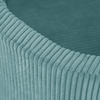 MISIOO Bällebad, blau, rund, Premium-Cord, 90x30, 200 Bälle: pearl, pearl mint, silber