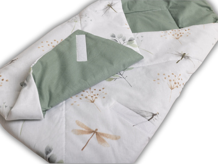 LAMA LOVE Rożek niemowlęcy, 80x80, Ważki