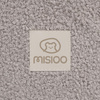 MISIOO Dry Pool, rund, 90x30 cm, graues Lammfell (+ 200 Kugeln silber, perlmutt, transparent)