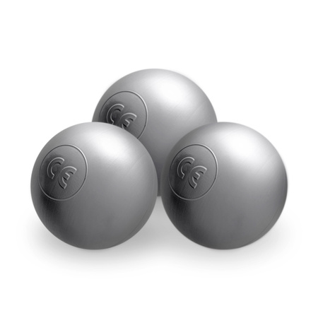 MISIOO Trockener Billardball, 6 cm, silber