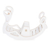 MISIOO Babywippe mit Sitzbank, weiß, Wooden Play