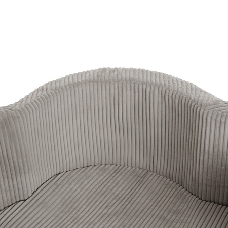 MISIOO Bällebad Blumenbecken mit Matte, 95x30, beige, Premium-Cord, Floral Fun Zone