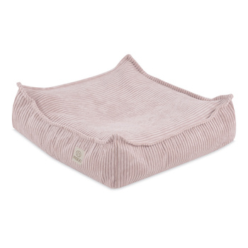 MISIOO Sitzsack, 60x60 cm, Bodenkissen, hellrosa, Premium Cord