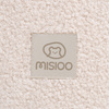 MISIOO Dry Pool, rund, 90x30 cm, cremefarbenes Lammfell (+ 200 Kugeln Gold, Perle, hellrosa Perle)