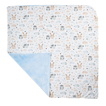 LAMA LOVE Otulacz do fotelika, 100x100, Zwierzątka leśne