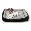 Couch bed Polar Gray with patterns