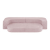 MISIOO Bett Foldie Sofa, hellrosa, Premium Cord