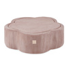MISIOO Bällebad Blumenbecken mit Matte, 95x30, rosa, Premium-Cord, Floral Fun Zone