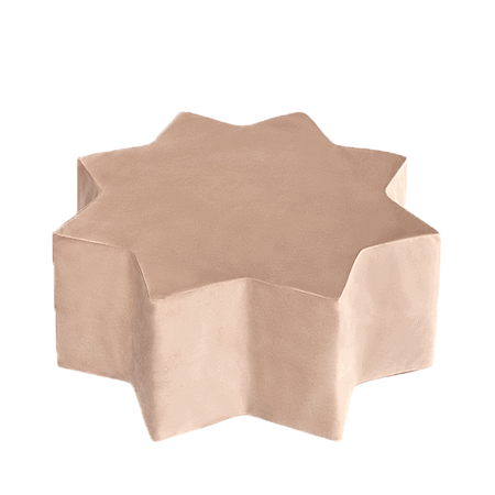 MISIOO Hocker, 54x25 cm, Stern, gold (beige)