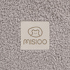 MISIOO Trockener Blumenpool, 95x30 cm, graues Lammfell (+ 200 Kugeln silber, perlmutt, transparent), Floral Fun Zone