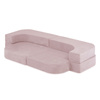 MISIOO Sofa Bed Foldie, jasny róż, sztruks premium