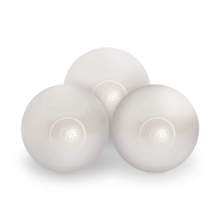 MISIOO Suchy basen kwiatek, 95x30, zielony, sztruks premium, Floral Fun Zone, 300 piłek: perłowy, perłowy miętowy, srebrny