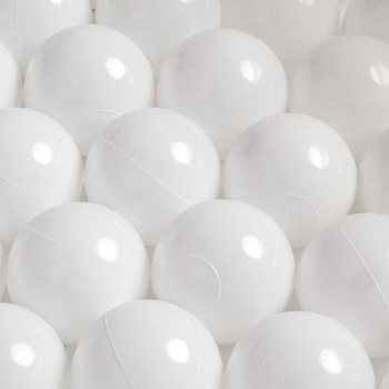 MISIOO Piłka do suchego basenu, 6 cm, biała