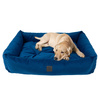 Couch Bett Velvet navy blau 75x55cm