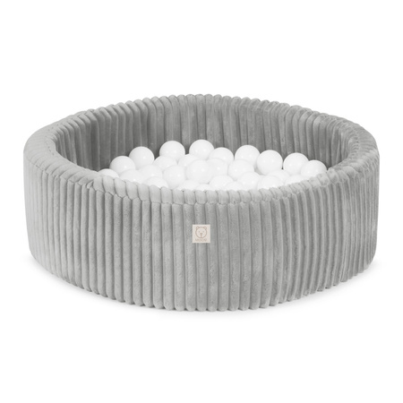 MISIOO Dry Pool, 90x30 cm, round, Gray, Puffy Lamell