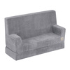 MISIOO Sofa z podłokietnikami Foldie, szary sztruks premium