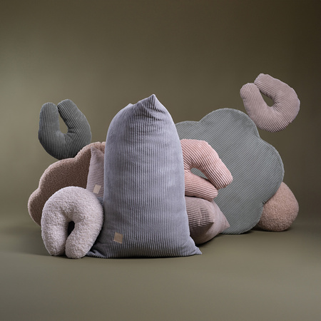 MISIOO, Sack pouf, 120x80 cm, light pink, premium corduroy