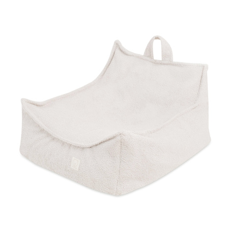 MISIOO Puffy Square Armchair, 77x67x50, cream, lambskin