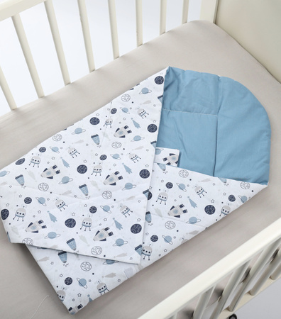 LAMA LOVE Rożek niemowlęcy, 80x80, Kosmos