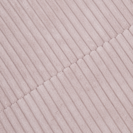 MISIOO Puffy Square Fotel, 77x67x50, jasny róż, sztruks premium