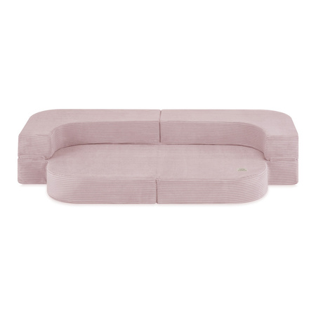 MISIOO Sofa Bed Foldie, jasny róż, sztruks premium