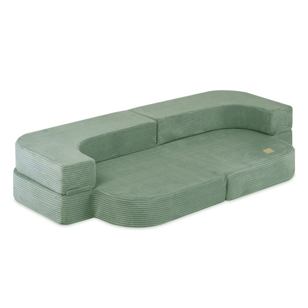 MISIOO Sofa Bed Foldie, zielony sztruks premium