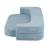 MISIOO Bett Foldie Sofa, Premium Cord blau