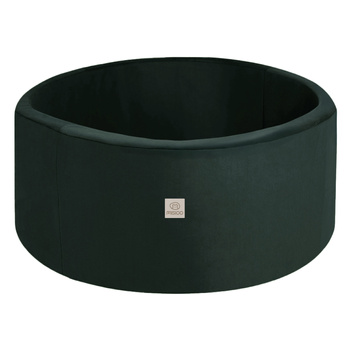 MISIOO Trockenbecken, 90x40 cm, rund, flaschengrün, Samt, Samt